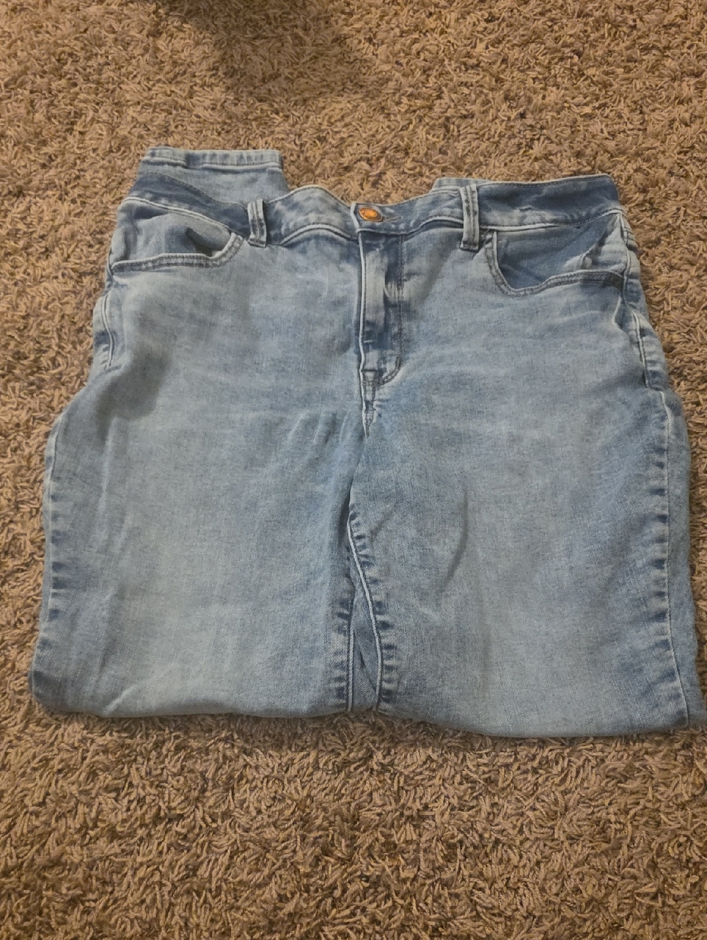 LOT OF 2 Maurices Light Blue High-Rise Jeans SIZE LARGE SHORT Everflex
